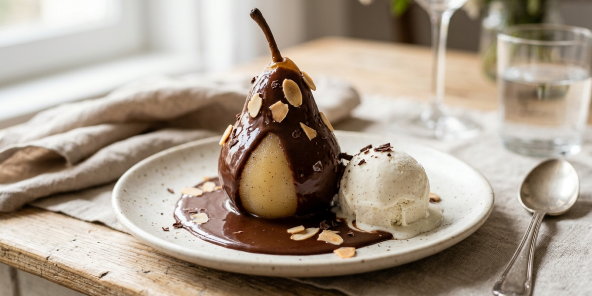 Poire Belle Hélène sans lactose