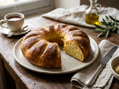 Pompe à l&rsquo;huile provençale sans gluten et sans lactose
