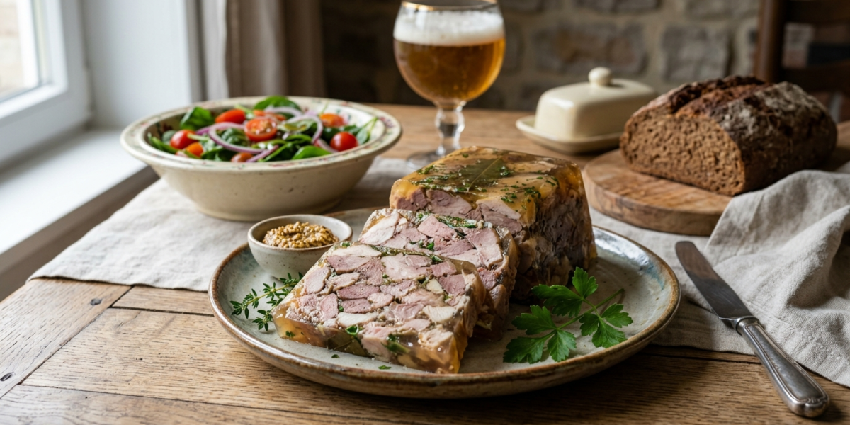 Potjevleesch sans gluten : terrine de viandes froides flamande