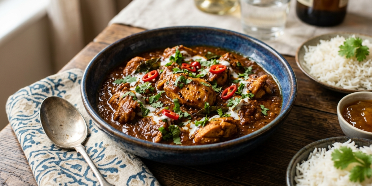 Poulet Madras Sans Gluten, Curry Indien Épicé et Savoureux