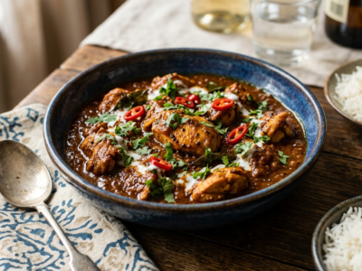 Poulet Madras Sans Gluten, Curry Indien Épicé et Savoureux