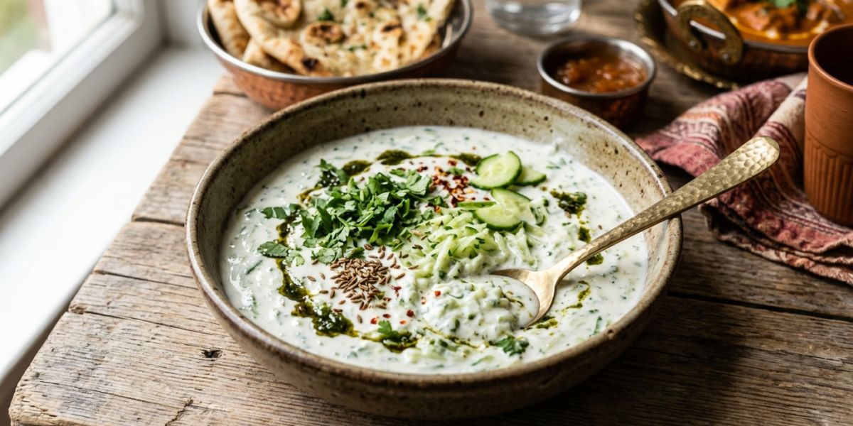 Raita au concombre sans lactose