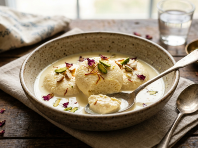 Rasmalai sans gluten : Douceur indienne à la cardamome