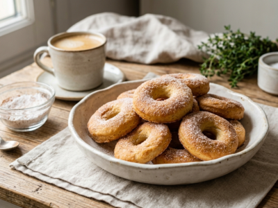 Rosquillas sans gluten et sans lactose, gourmandes et légères