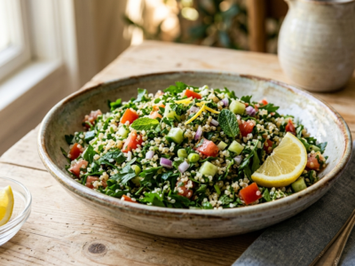 Salade de taboulé sans gluten frais et léger