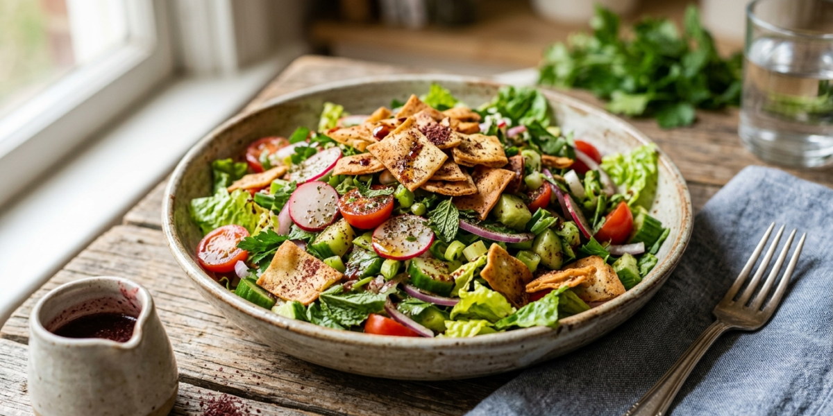 Salade Fattouche Sans Gluten – Recette Libanaise Fraîche et Savoureuse