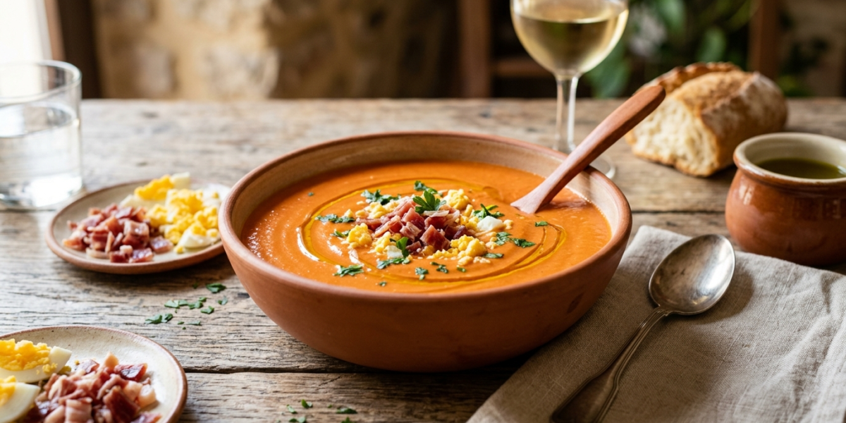 Salmorejo de Cordoue sans gluten et sans lactose
