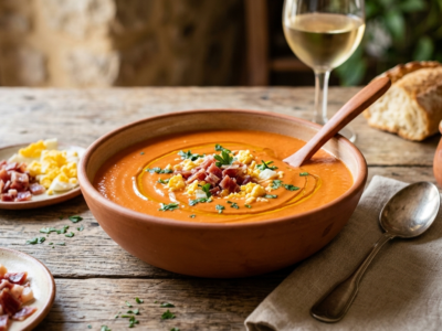 Salmorejo de Cordoue sans gluten et sans lactose