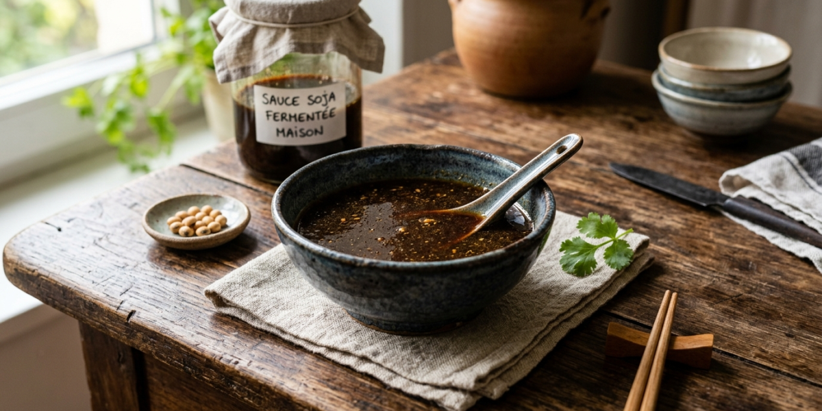 Sauce soja fermentée maison sans gluten