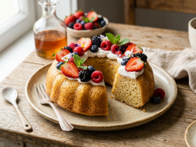 Savarin sans gluten et sans lactose moelleux et parfumé
