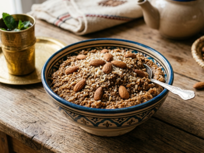 Sellou sans gluten traditionnel marocain