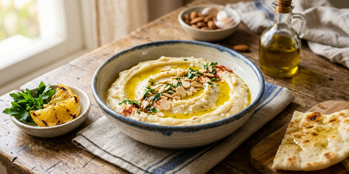 Skordalia sans gluten : purée grecque traditionnelle à l&rsquo;ail