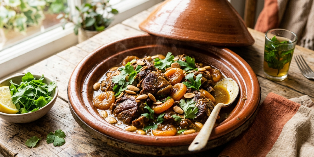 Tajine d&rsquo;agneau aux abricots sans gluten