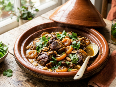 Tajine d&rsquo;agneau aux abricots sans gluten