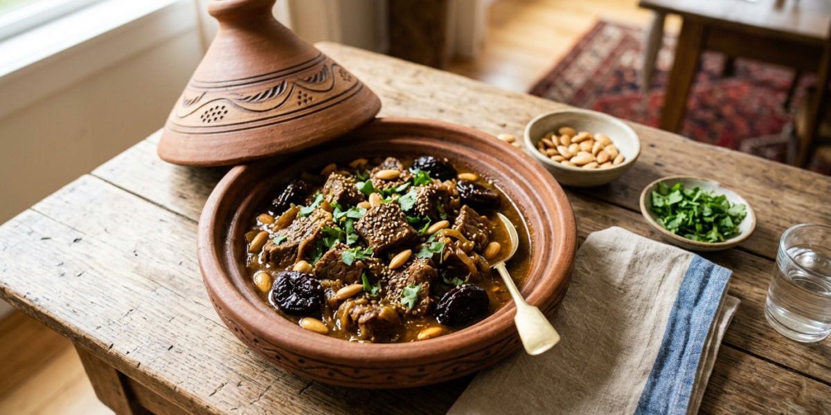 Tajine de bœuf aux pruneaux sans gluten