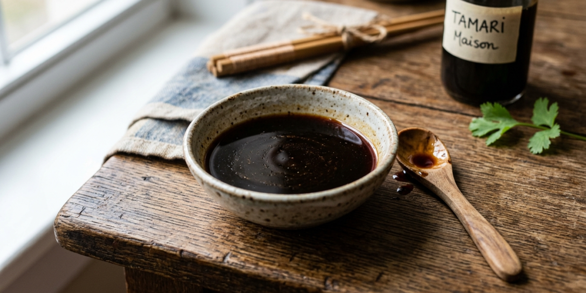 Tamari maison sans gluten, sauce soja fermentée naturelle