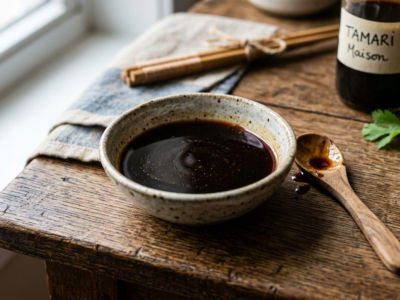Tamari maison sans gluten, sauce soja fermentée naturelle