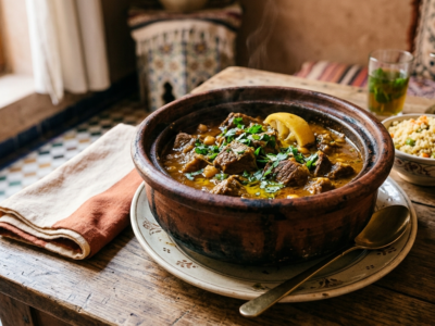 Tangia de Marrakech sans gluten – Ragoût marocain traditionnel