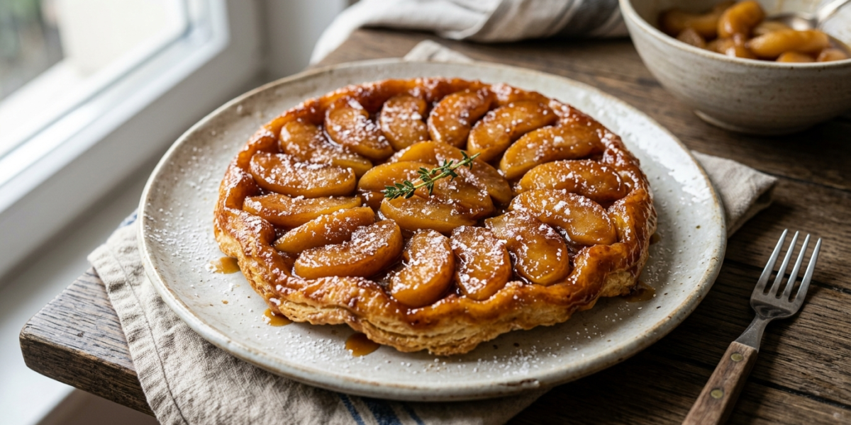 Tarte Tatin sans gluten aux pommes caramélisées
