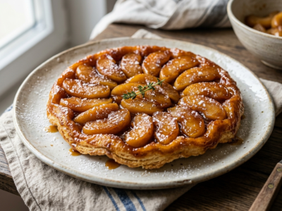 Tarte Tatin sans gluten aux pommes caramélisées