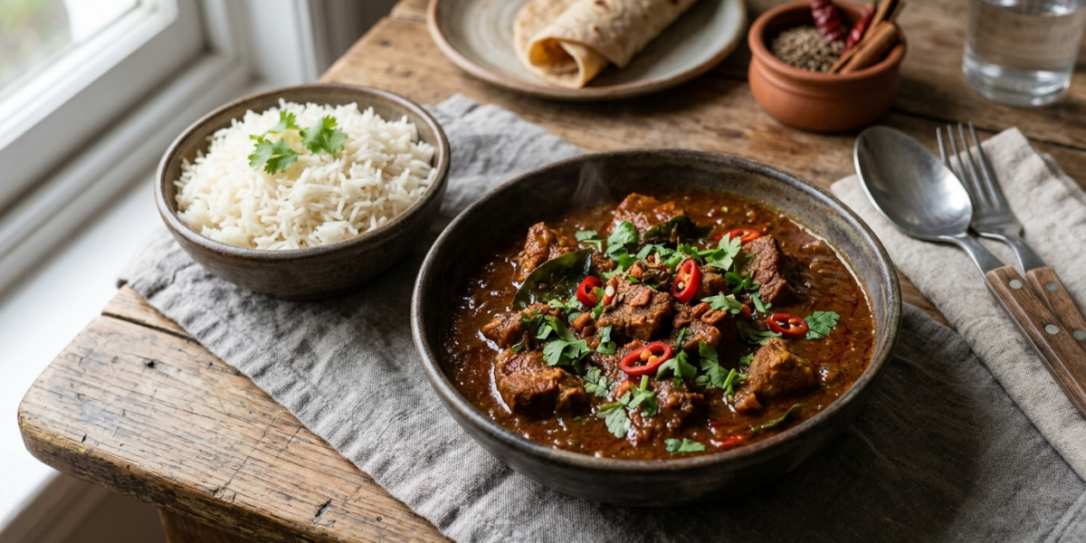 Vindaloo de porc sans gluten