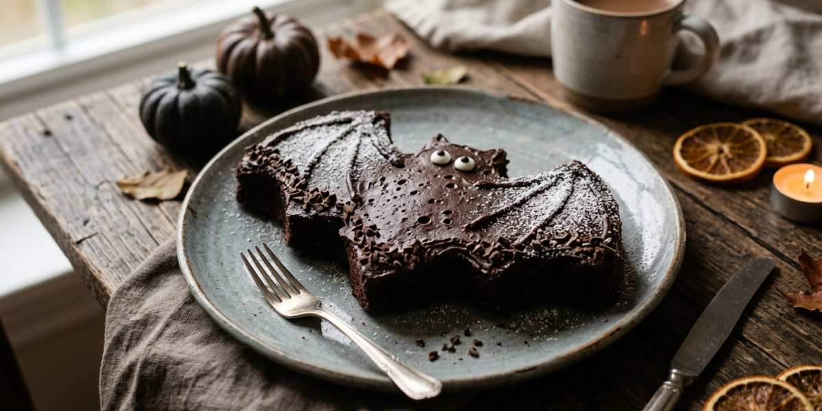 Gâteau Chauve-Souris Sans Gluten et Sans Lactose
