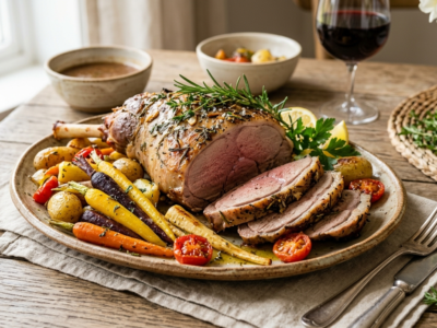 Gigot Pascal rôti sans gluten et sans lactose