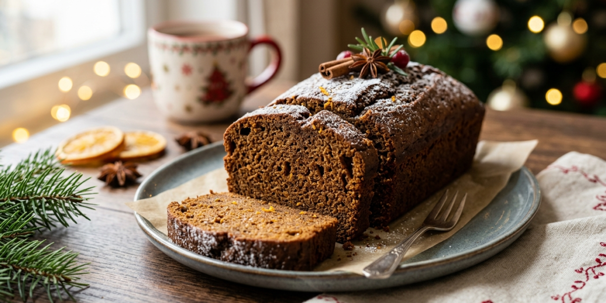Pain d&rsquo;épices de Noël sans gluten, sans lactose et sans œuf