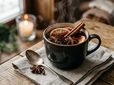 Vin chaud sans sucre, épicé et réconfortant