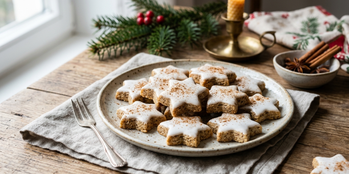 Zimtsterne sans gluten, sans lactose et sans œuf – Biscuits étoiles à la cannelle