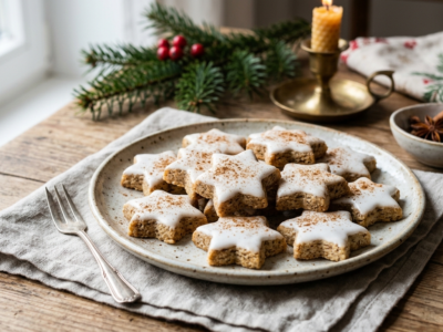 Zimtsterne sans gluten, sans lactose et sans œuf – Biscuits étoiles à la cannelle