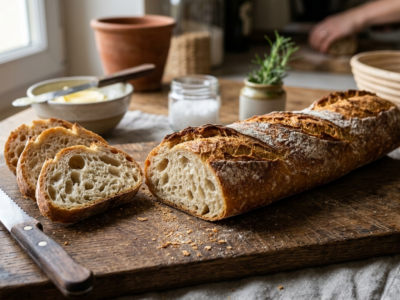 Baguette maison sans machine à pain