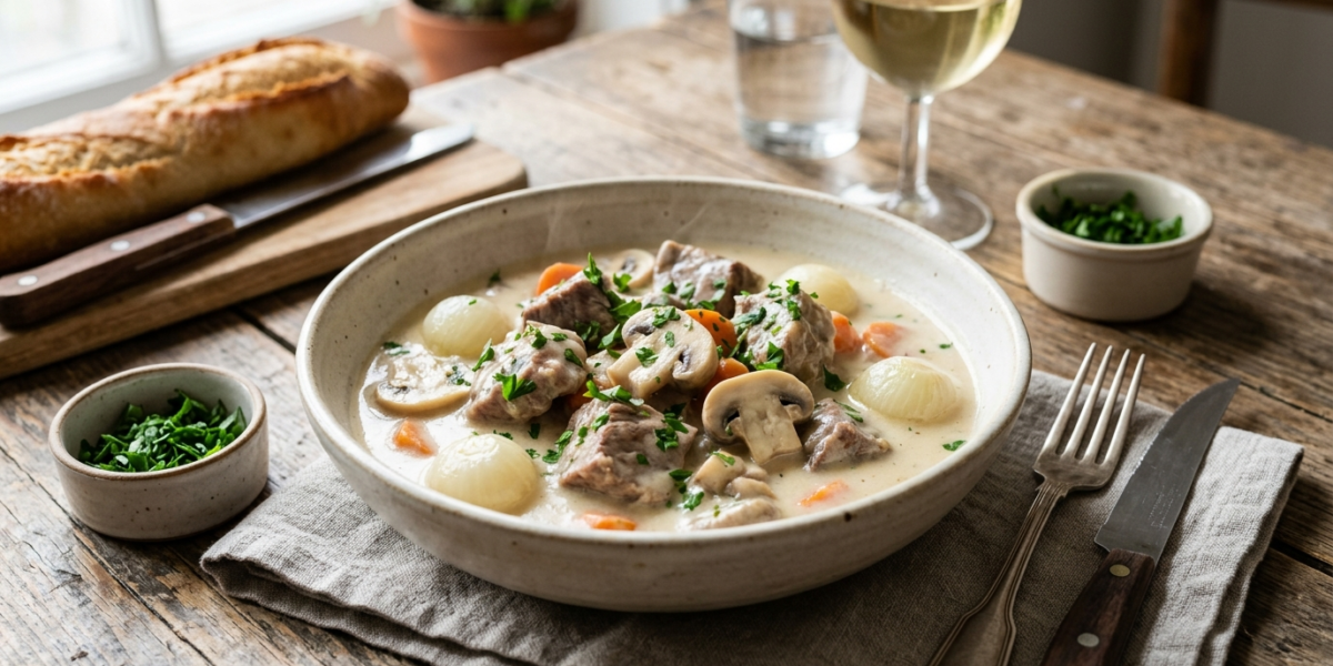 Blanquette de veau traditionnelle sans crème fraîche