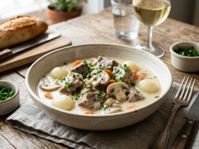 Blanquette de veau traditionnelle sans crème fraîche