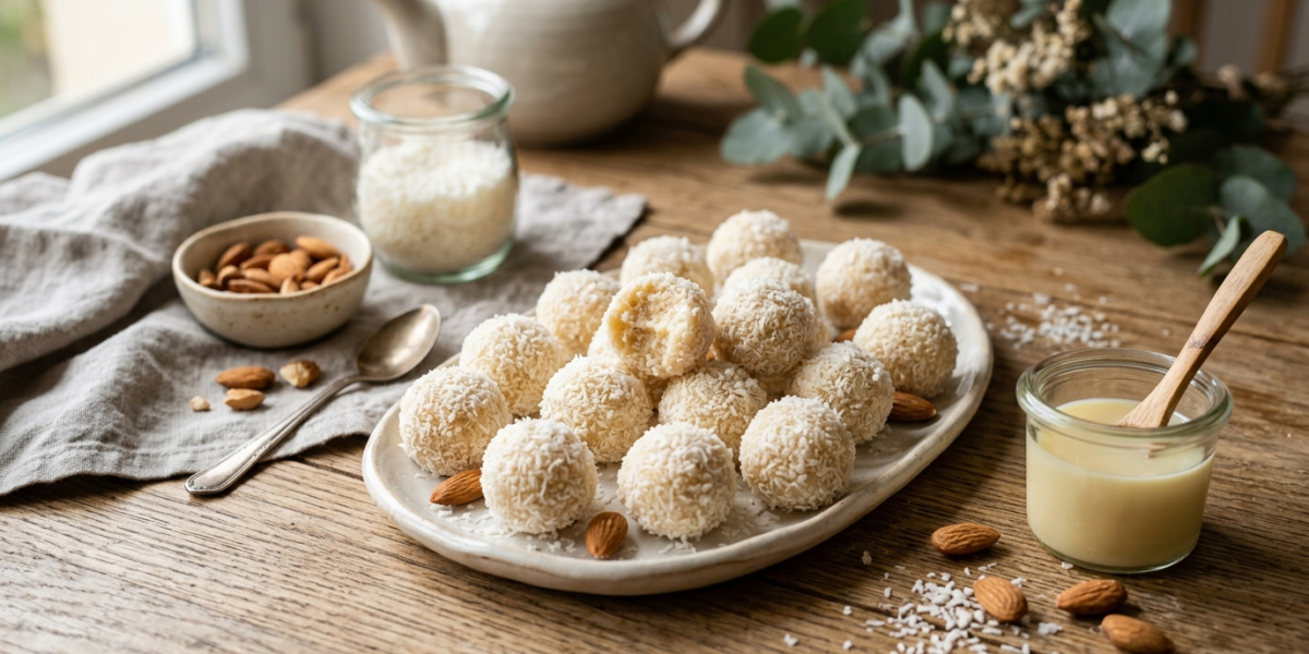Boules de Coco Sans Cuisson, Gourmandes et Faciles