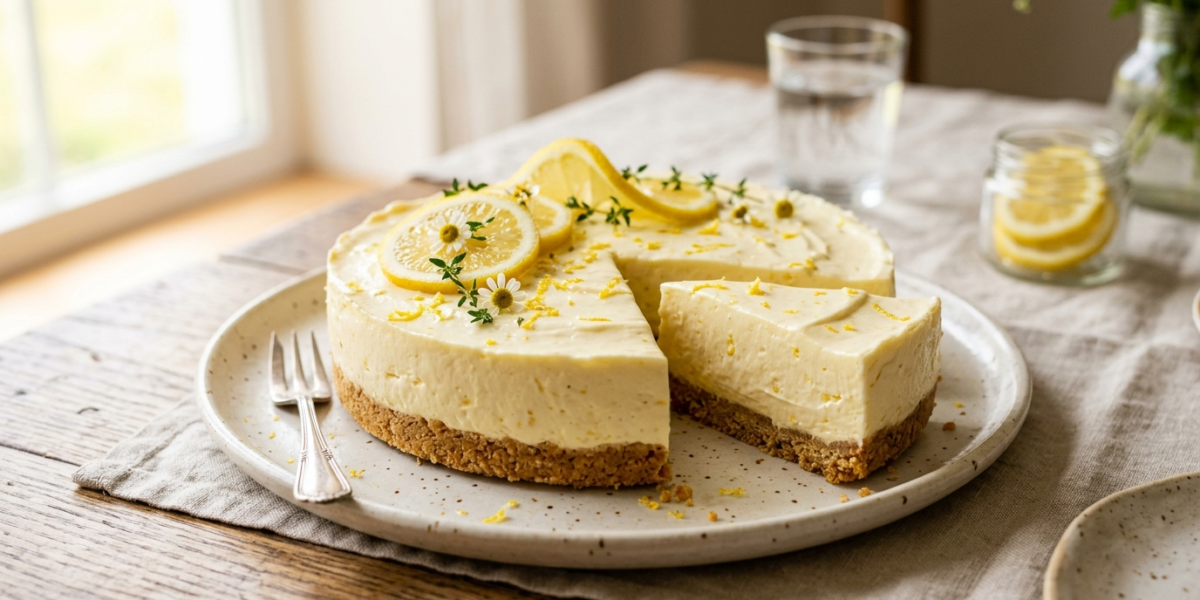 Cheesecake au citron sans cuisson