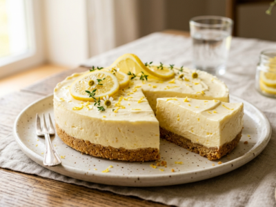 Cheesecake au citron sans cuisson