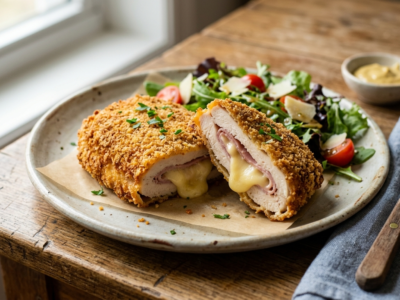 Cordon Bleu Sans Gluten Cuit à l&rsquo;Air Fryer