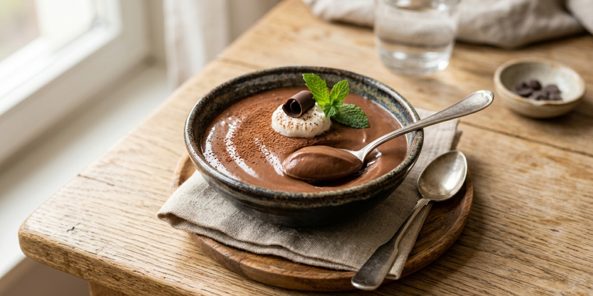 Crème au chocolat sans beurre, onctueuse et légère