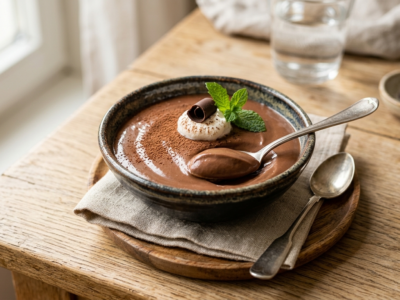 Crème au chocolat sans beurre, onctueuse et légère