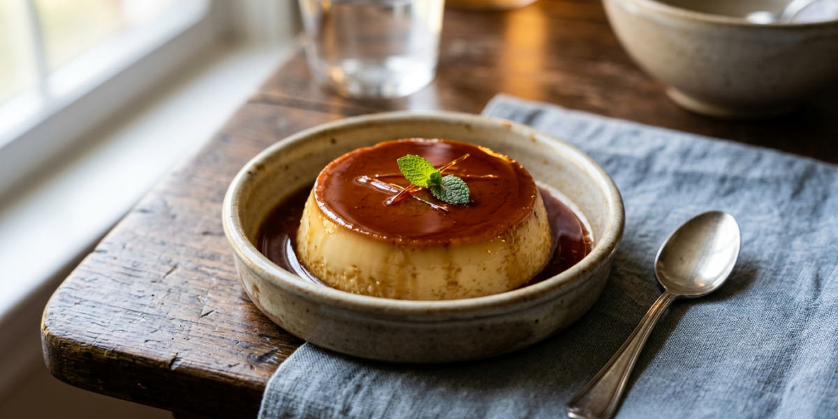 Crème caramel sans œuf, onctueuse et gourmande
