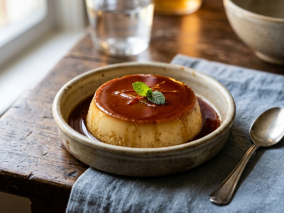 Crème caramel sans œuf, onctueuse et gourmande