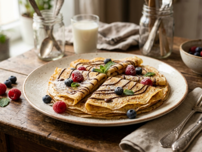 Crêpes Maison Sans Balance – Recette Simple au Verre Mémoire