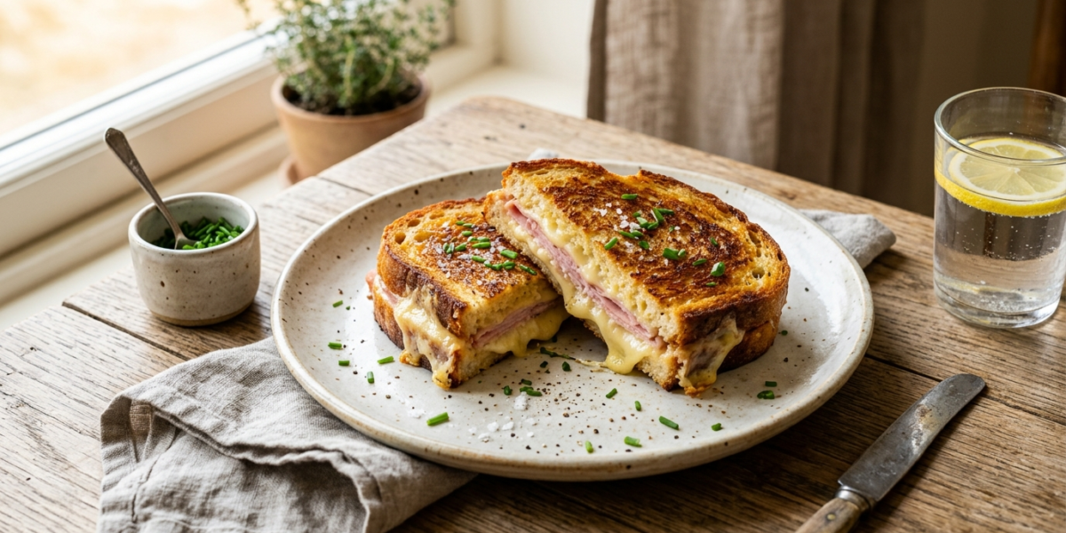 Croque-monsieur à la poêle sans four