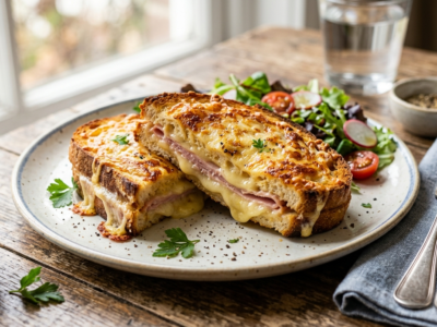 Croque-monsieur sans béchamel classique et savoureux