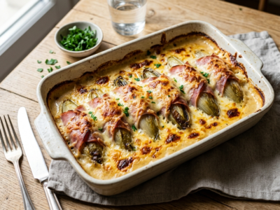 Endives au jambon au four sans précuisson