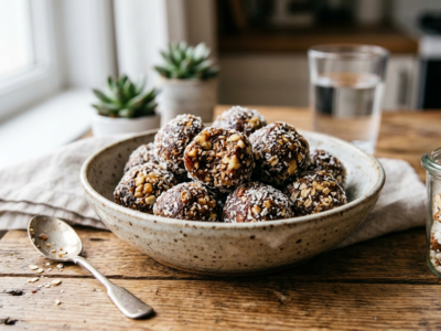 Energy balls sans four aux dattes et noix