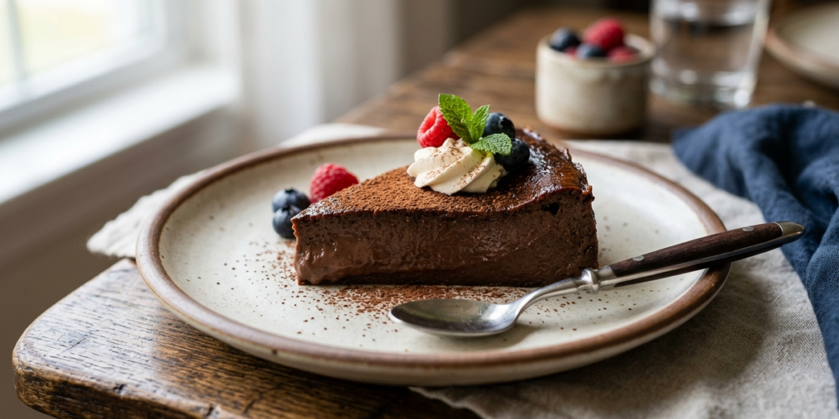 Flan au chocolat sans pâte