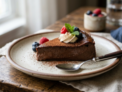 Flan au chocolat sans pâte