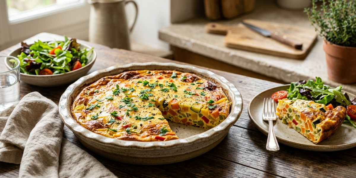 Flan aux légumes sans pâte